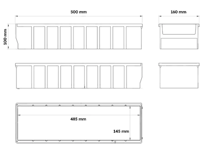 Multibox Arg 500x160x100 h.mm. RK5016       04