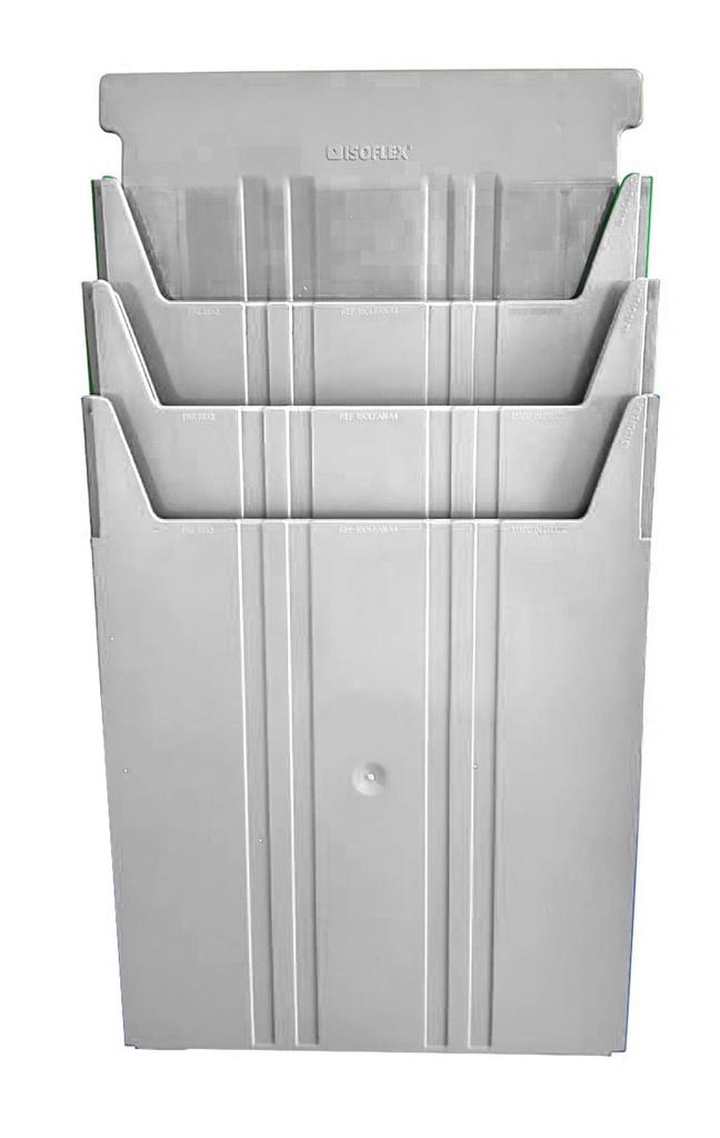 Kit Portapapeles A4 Isoflex Isolean soporte con 3 papeleros Isoflex