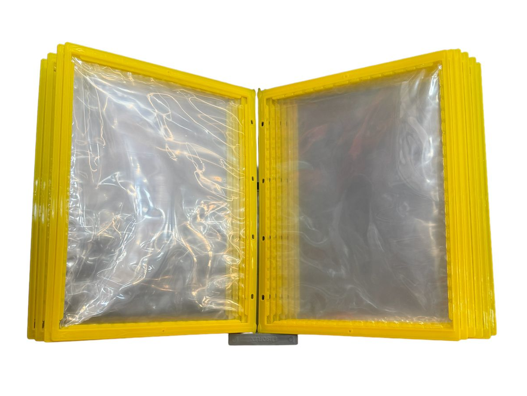 Kit 10 carpetas porta hojas A4 con soporte ABS Isoflex 