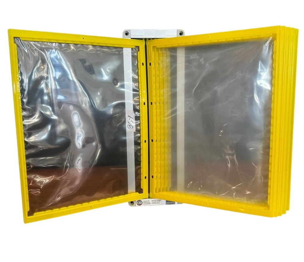 Kit 6 Carpetas A4 con soporte aluminio Isoflex