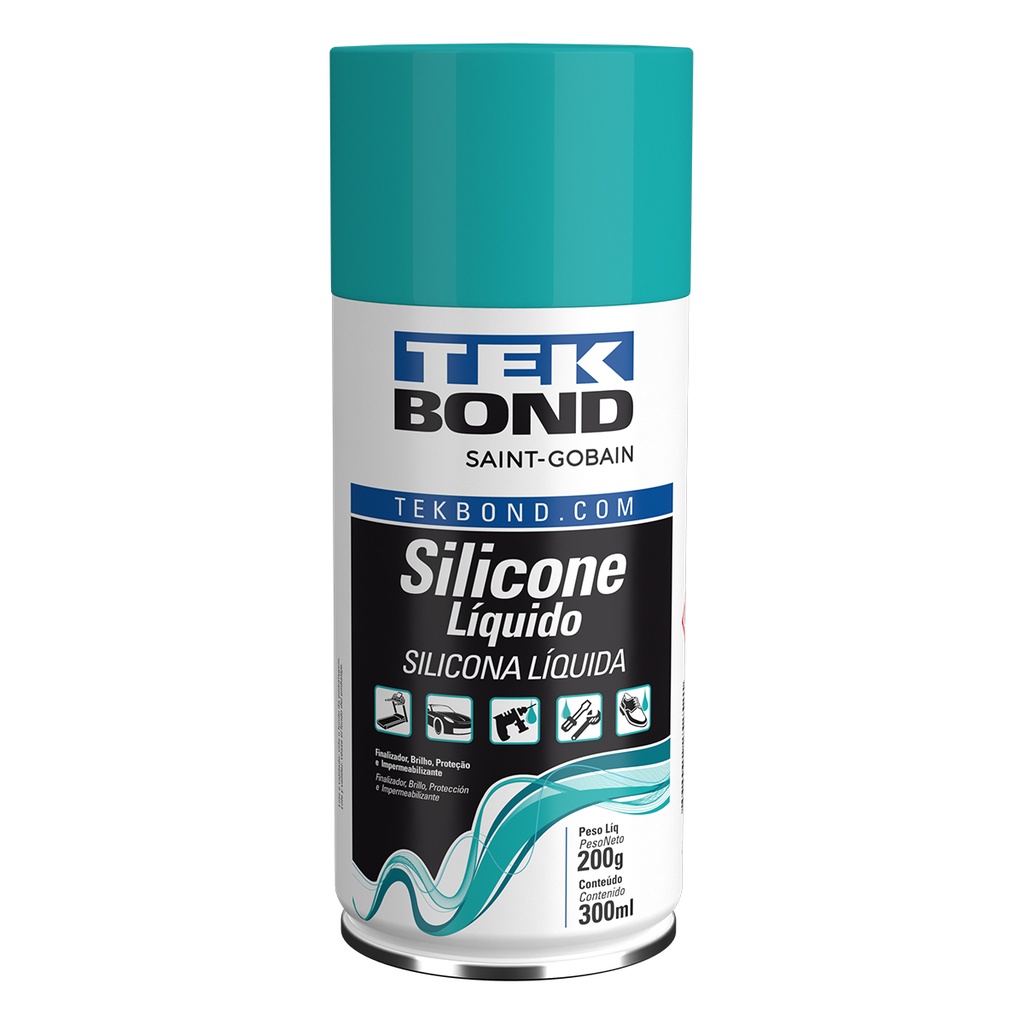 Limp.- Lubricantes - TEKSPRAY  367256 Silicona Liq.  Cont (gr)  300ml/200gr  Aerosol  Incoloro TEKBOND