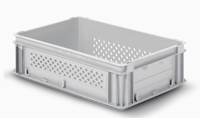 [6417E        00] Contenedor Athena 6417E 00 rejillada blanca apta p/ alimentos SC