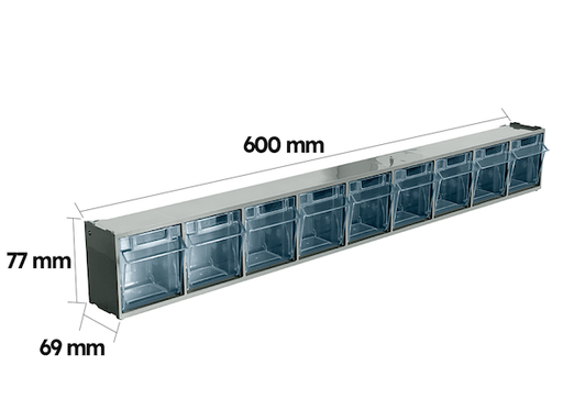 [FPG10710101] Contenedor Practibox 9 gavetas basculantes FPG10710101