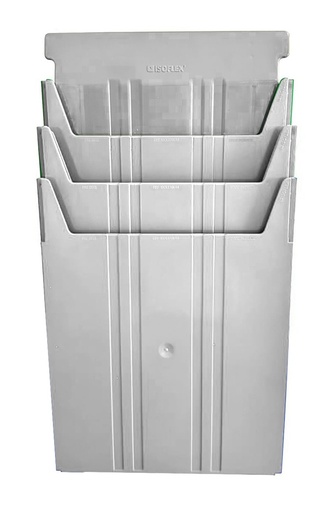 [KIT ISOLEAN 3 PAP] Kit Portapapeles A4 Isoflex Isolean soporte con 3 papeleros Isoflex