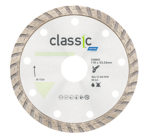 [70184647064] Disco Diamantado Turbo  110x8,0x22,2  Mármoles, granitos y piedras decorativas Línea Classic