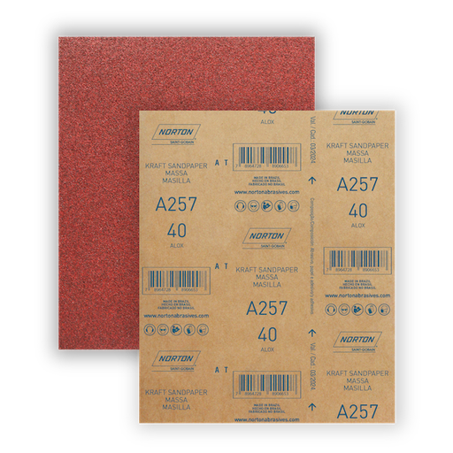 [5539538652] Lija - Hoja 225 x 275 Cami 40 Óxido de Aluminio Paredes, masillas y maderas en general A257